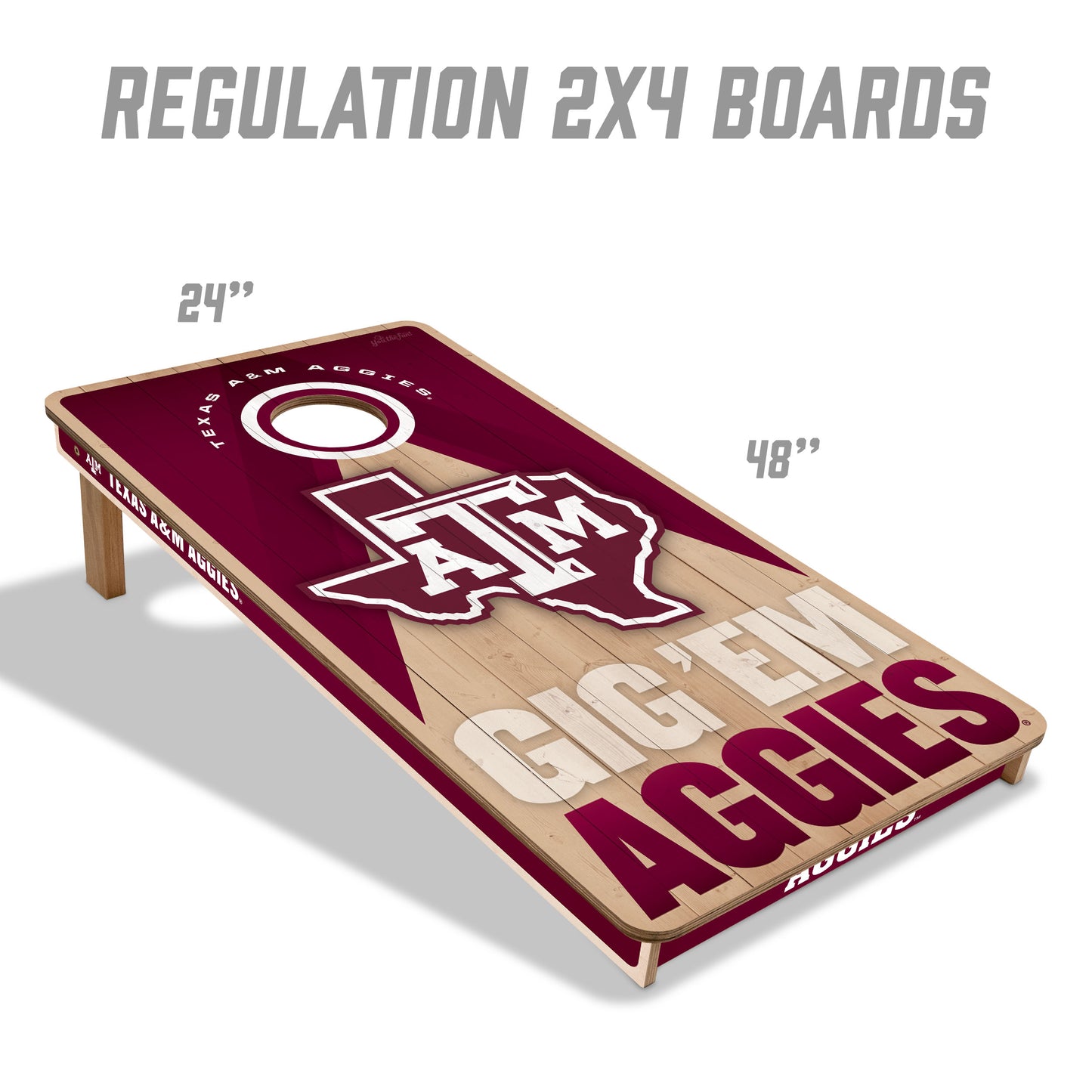 NCAA Texas A&M Aggies 2' x 4' Slogan Series Cornhole