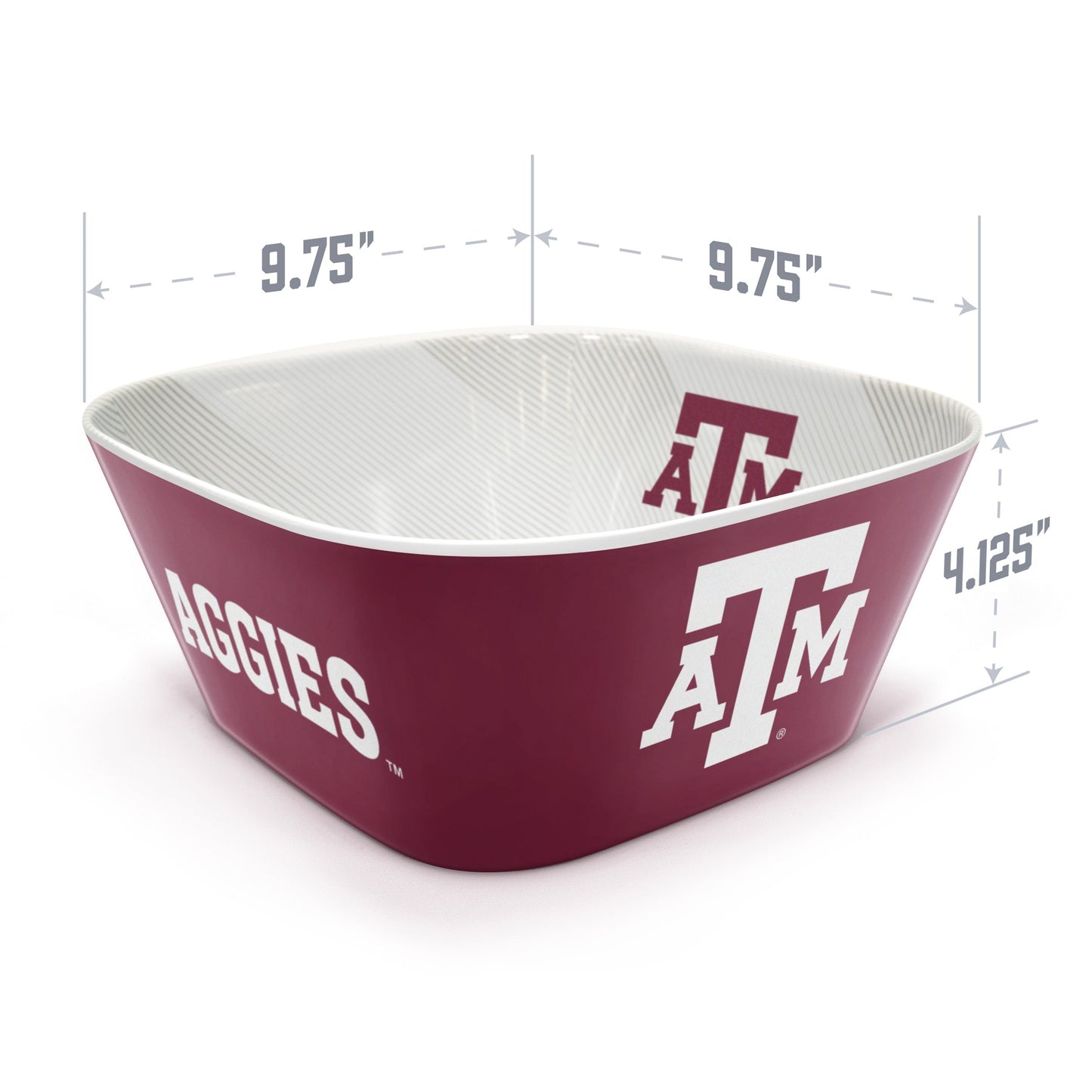 Texas A&M Aggies Large Party Bowl Alt 3
