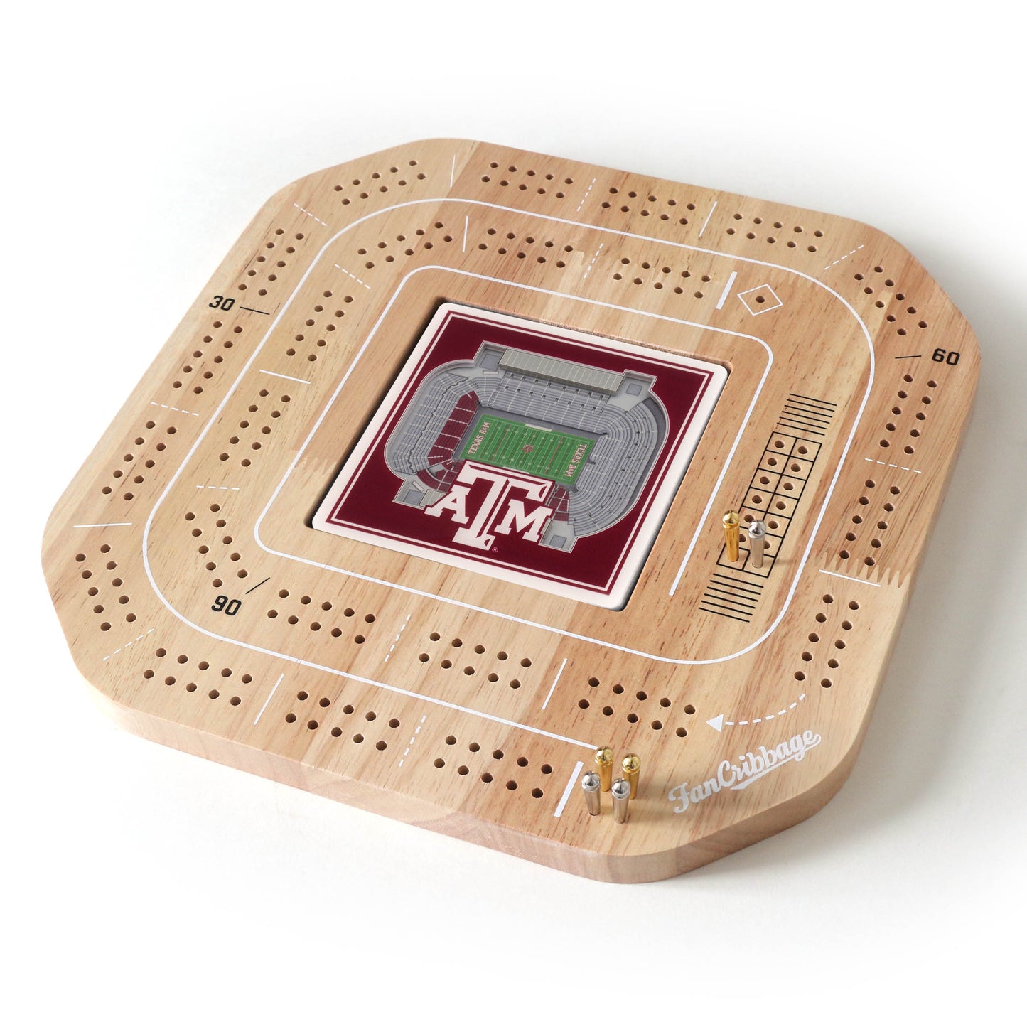 NCAA Texas A&M Aggies StadiumView Cribbage