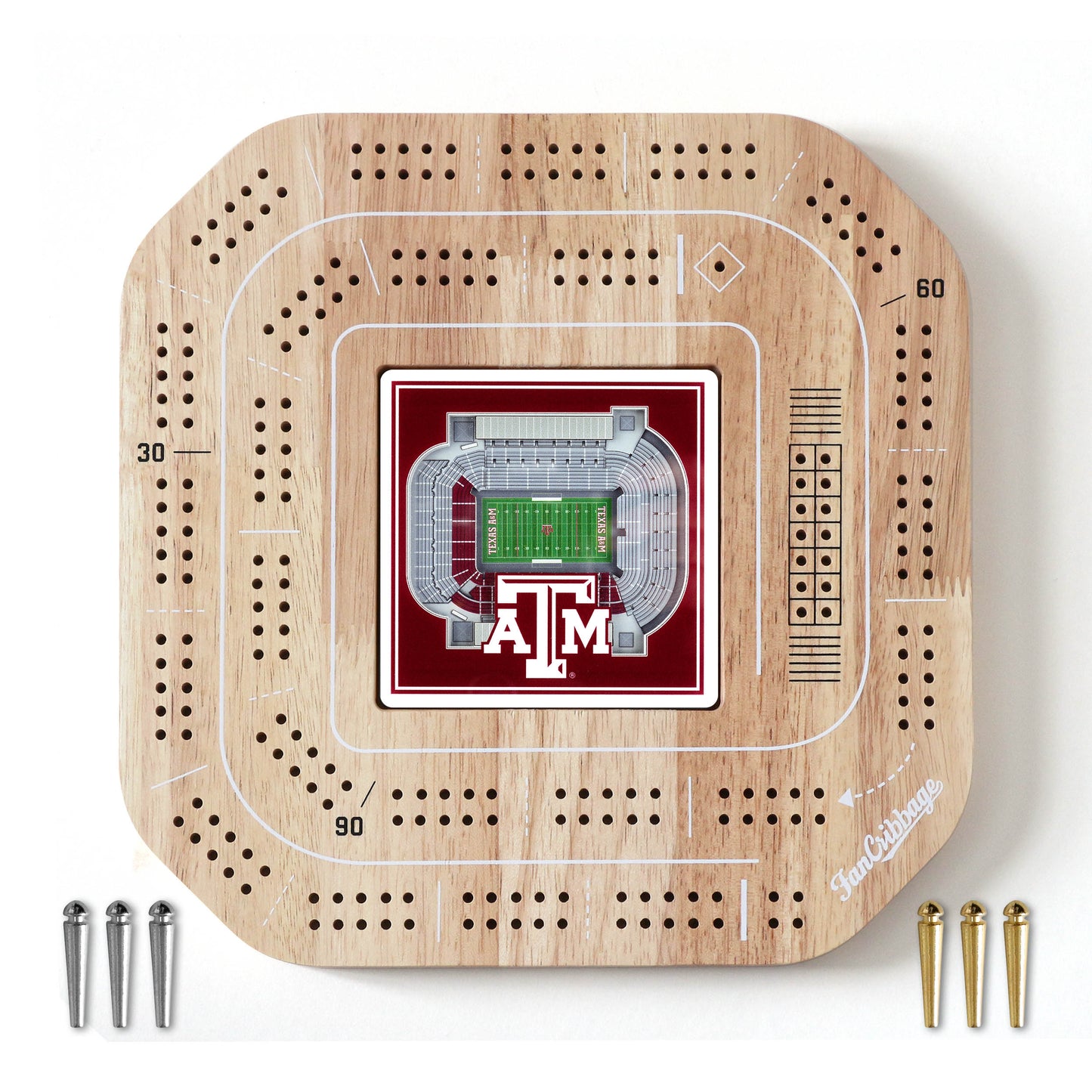 NCAA Texas A&M Aggies StadiumView Cribbage