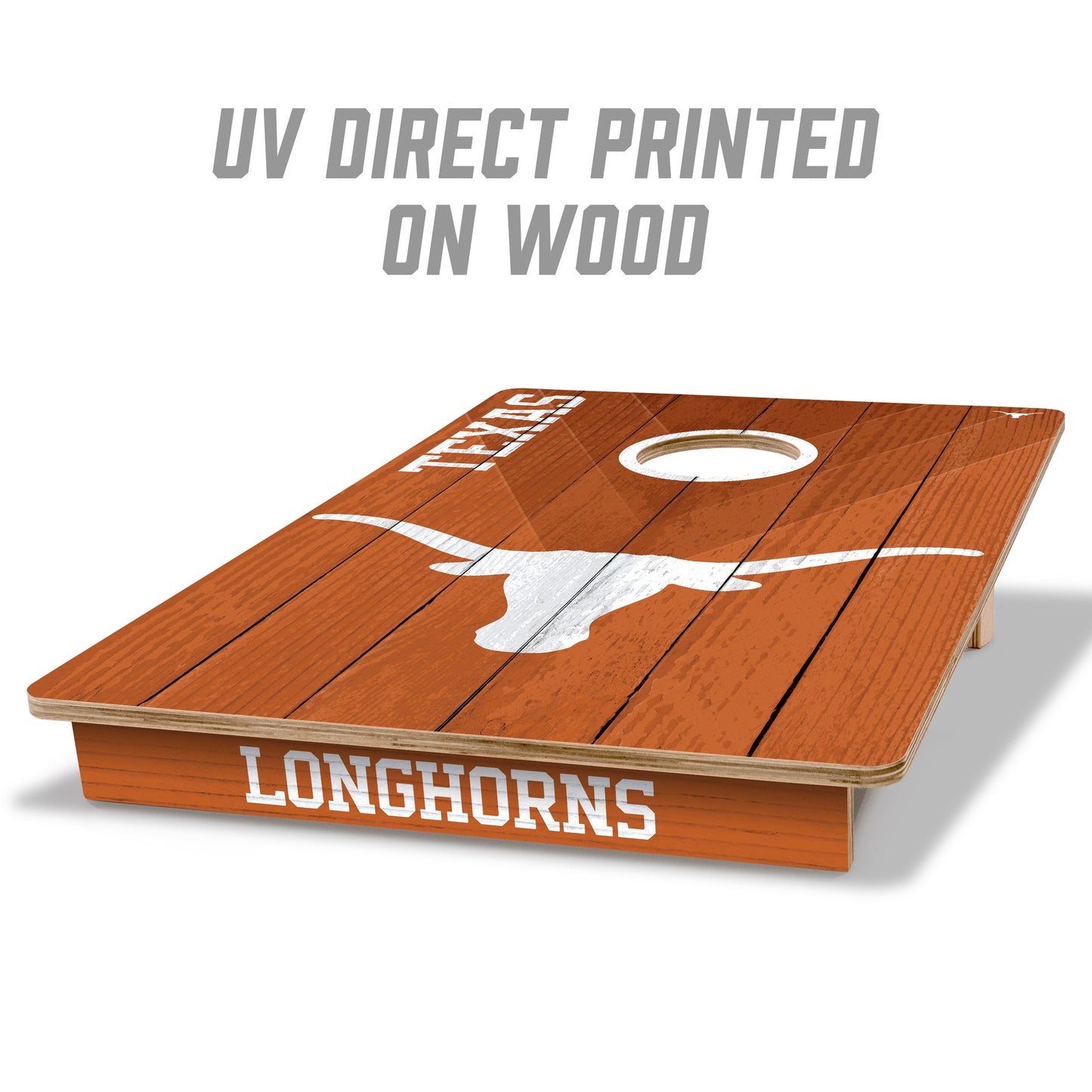 NCAA Texas Longhorns 2' X 3' All-Wood Cornhole Set - Alt 1
