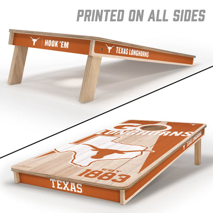NCAA Texas Longhorns 2' x 4' All-Wood Cornhole Set