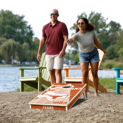 NCAA Texas Longhorns 2' x 4' All-Wood Cornhole Set