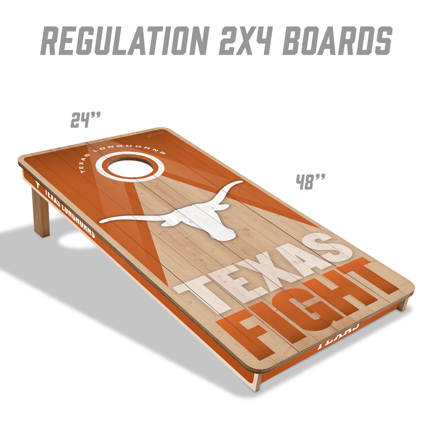 NCAA Texas Longhorns 2' x 4' Slogan Series Cornhole