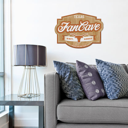 Texas Longhorns Fan Cave Sign Alt 1