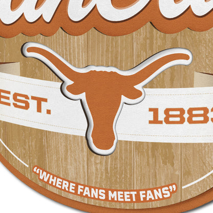 Texas Longhorns Fan Cave Sign Alt 3