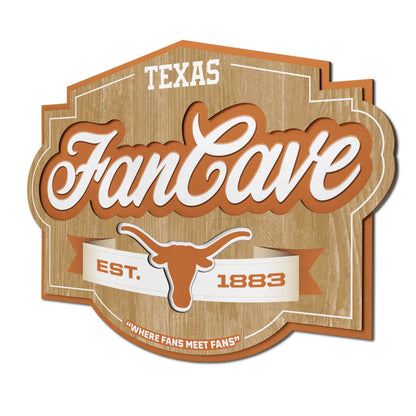 Texas Longhorns Fan Cave Sign