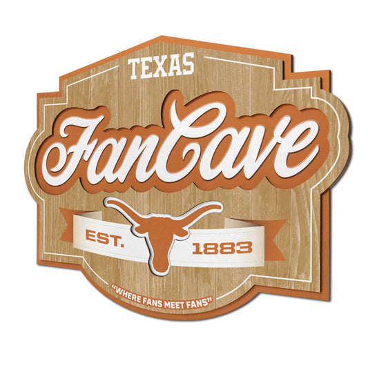 Texas Longhorns Fan Cave Sign