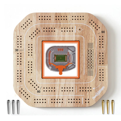 NCAA Texas Longhorns StadiumView Cribbage