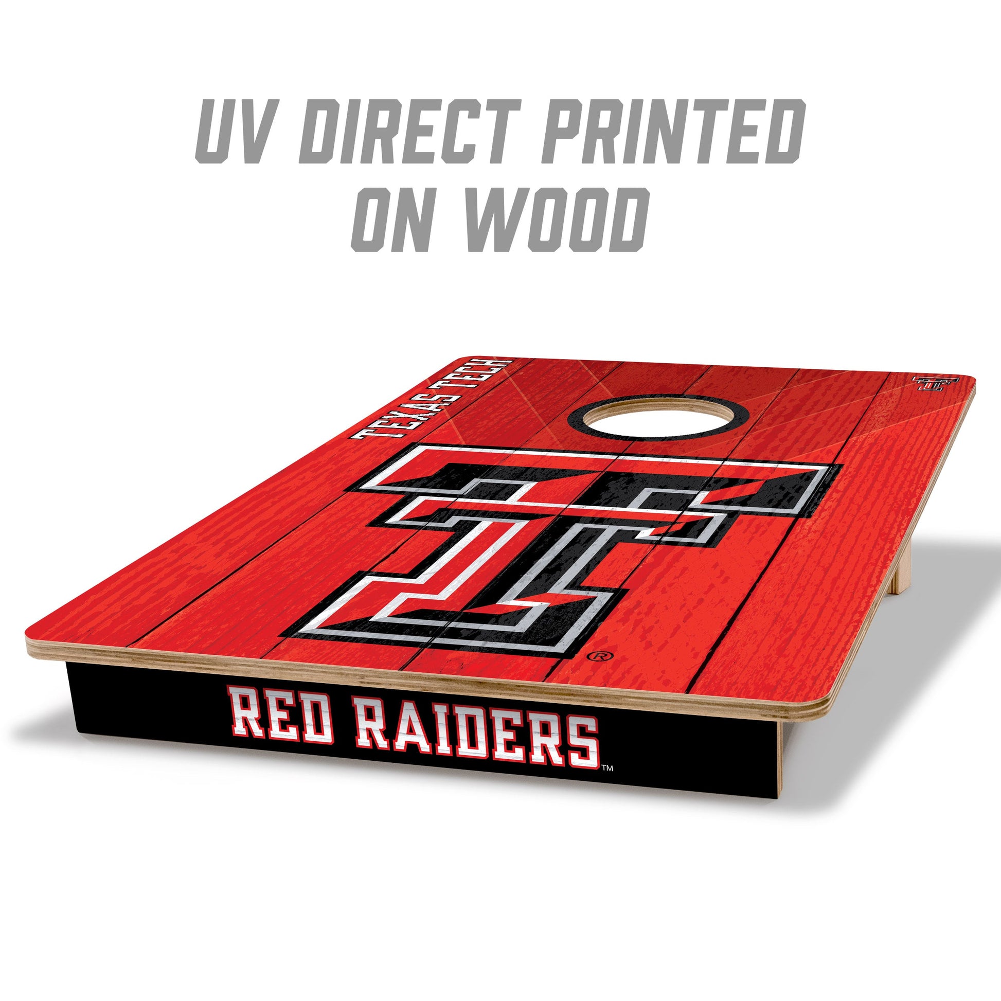 NCAA Texas Tech Red Raiders 2' X 3' All-Wood Cornhole Set - Alt 1