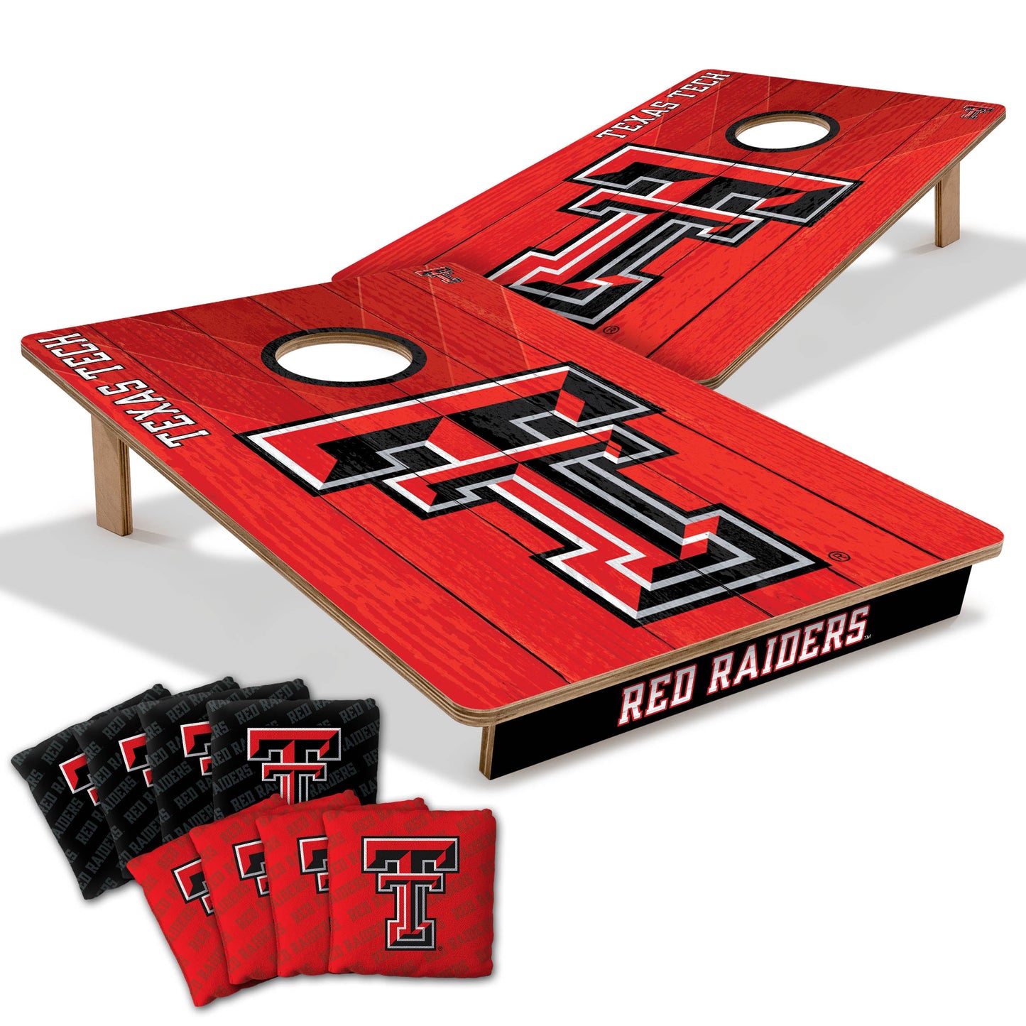 NCAA Texas Tech Red Raiders 2' X 3' All-Wood Cornhole Set-main