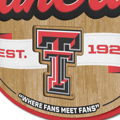 Texas Tech Red Raiders Fan Cave Sign Alt 3
