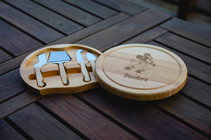 Pittsburgh Steelers Mickey Mouse - Circo Cheese Cutting Board & Tools Set