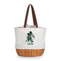 New York Jets Mickey Mouse - Coronado Canvas and Willow Basket Tote