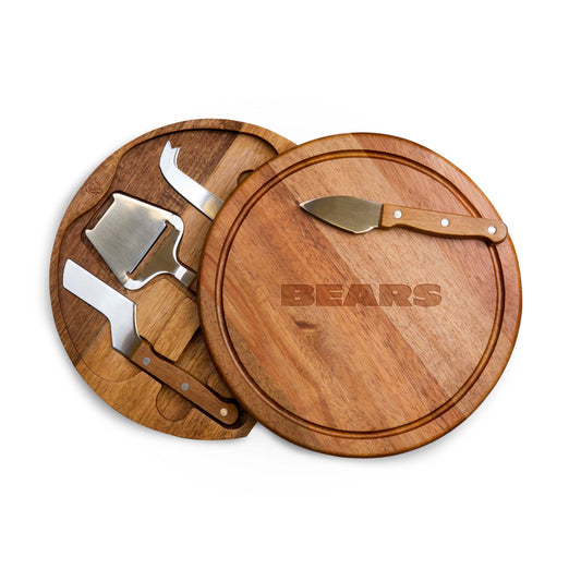 Chicago Bears - Acacia Circo Cheese Cutting Board & Tools Set