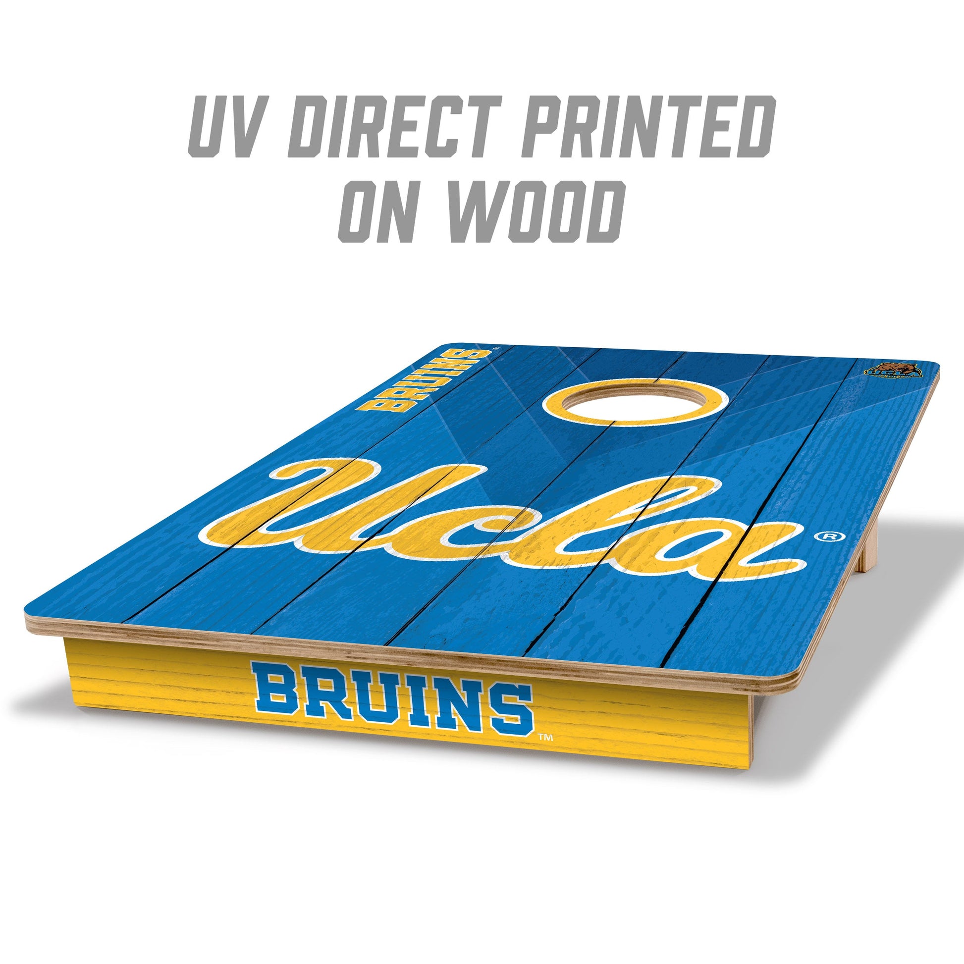 NCAA UCLA Bruins 2' X 3' All-Wood Cornhole Set - Alt 1