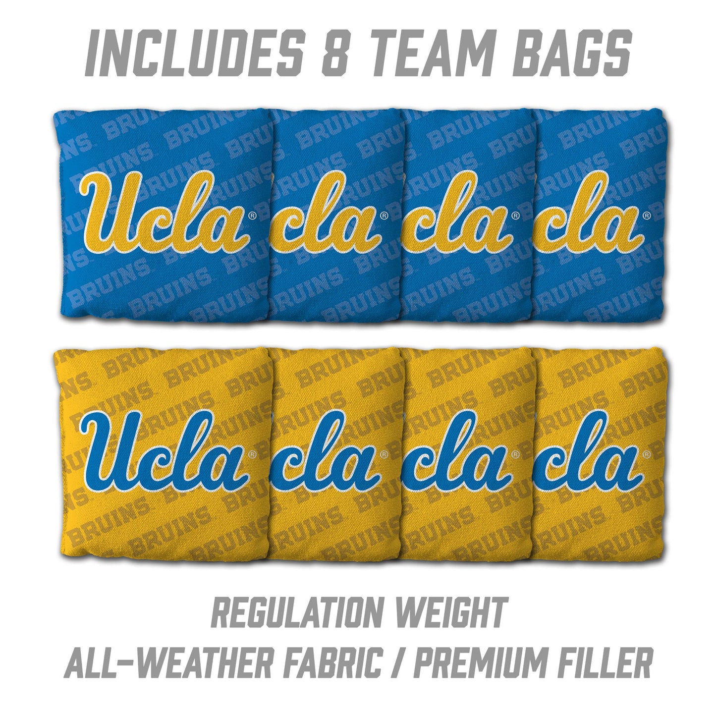 NCAA UCLA Bruins 2' X 3' All-Wood Cornhole Set - Alt 3
