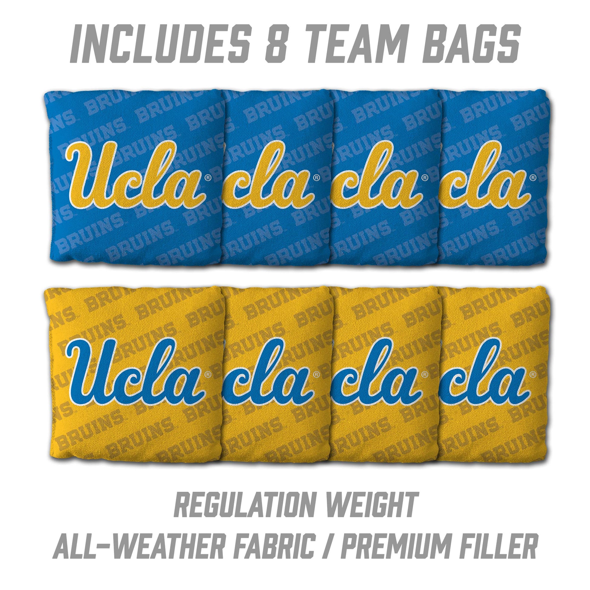 NCAA UCLA Bruins 2' X 3' All-Wood Cornhole Set - Alt 3