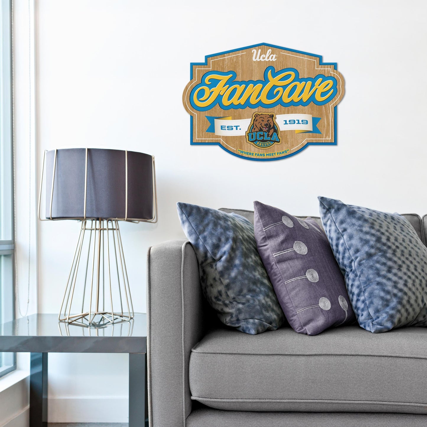 UCLA Bruins Fan Cave Sign Alt 1