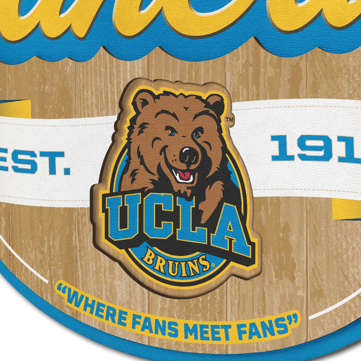 UCLA Bruins Fan Cave Sign Alt 3
