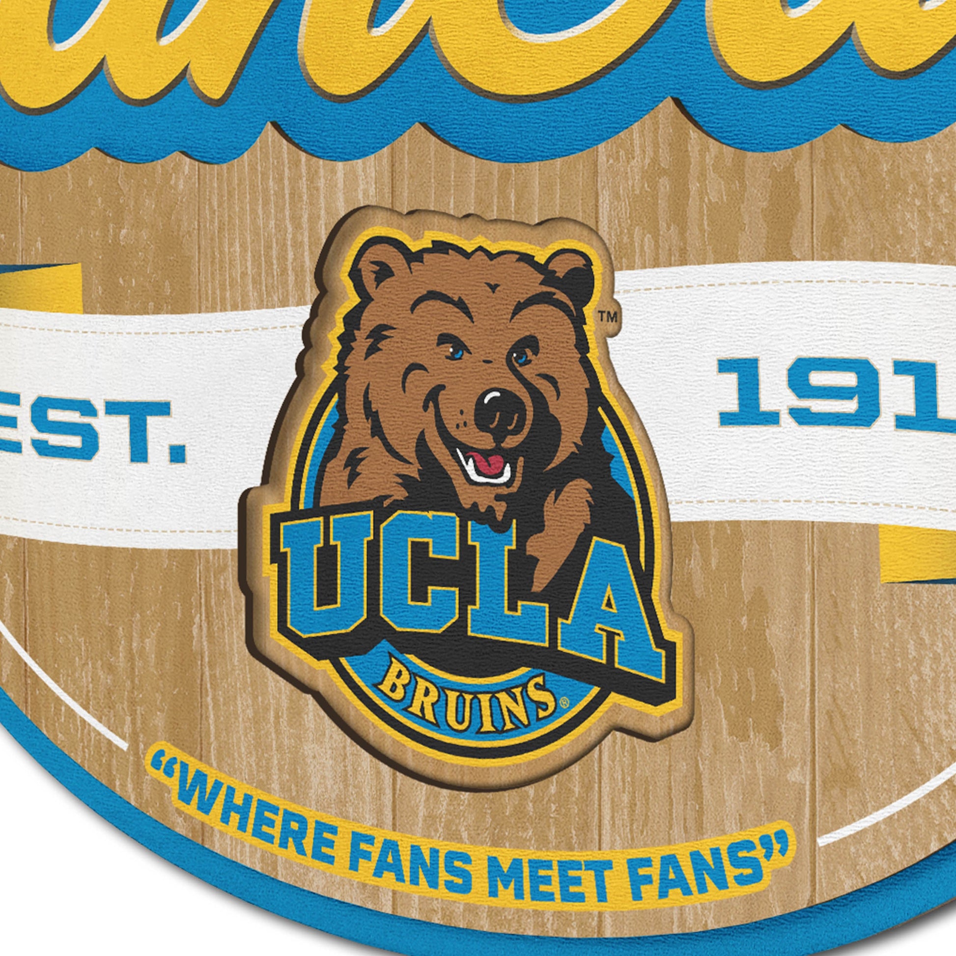 UCLA Bruins Fan Cave Sign Alt 3