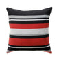 University of Georgia Colors Striped Pillow Cover