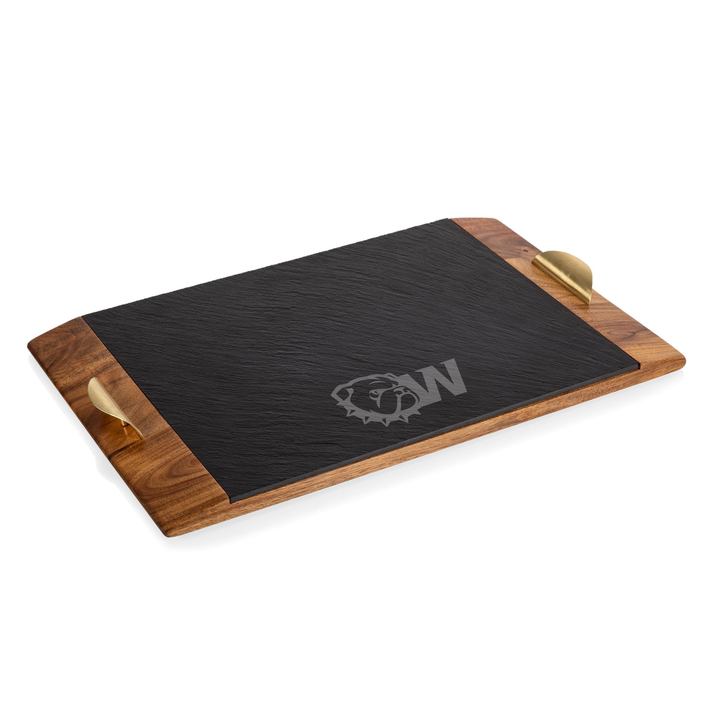 Wingate University Bulldogs - Covina Acacia and Slate Serving Tray