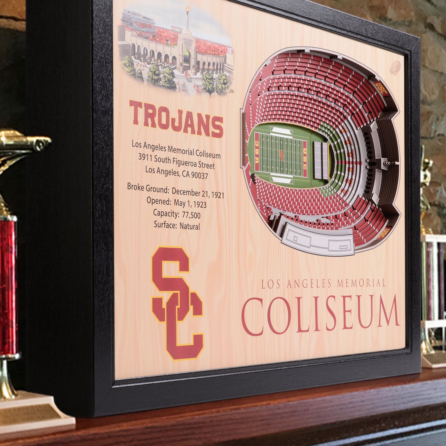 NCAA USC Trojans 25-Layer StadiumView Wallart