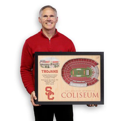 NCAA USC Trojans 25-Layer StadiumView Wallart
