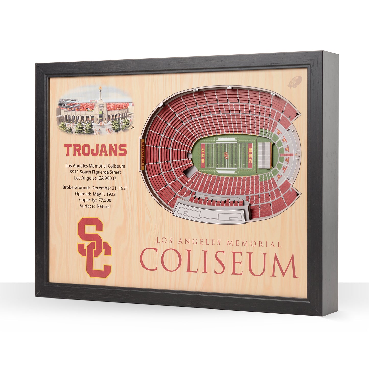NCAA USC Trojans 25-Layer StadiumView Wallart