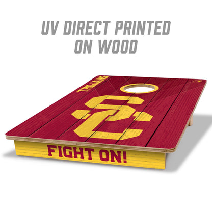 NCAA USC Trojans 2' X 3' All-Wood Cornhole Set - Alt 1