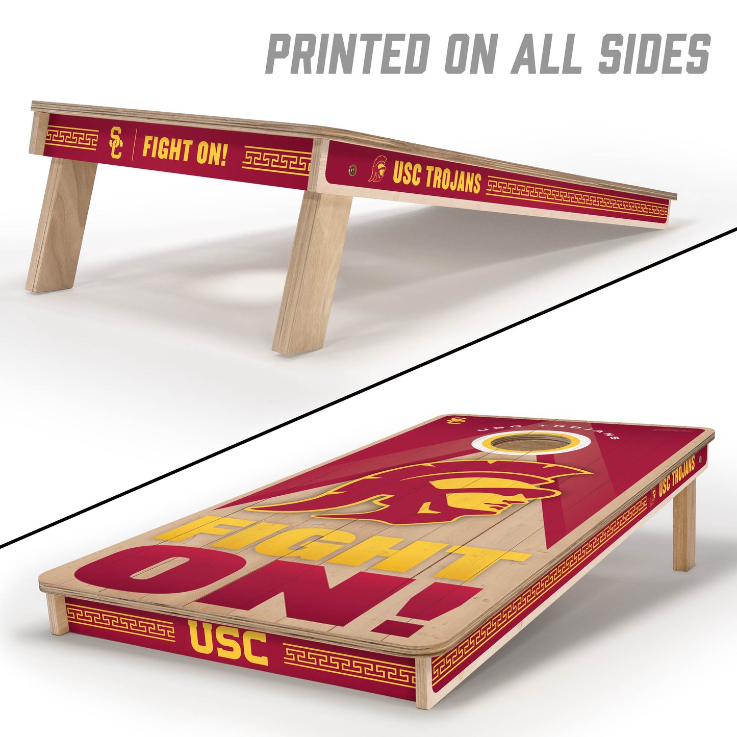 NCAA USC Trojans 2' x 4' Slogan Series Cornhole