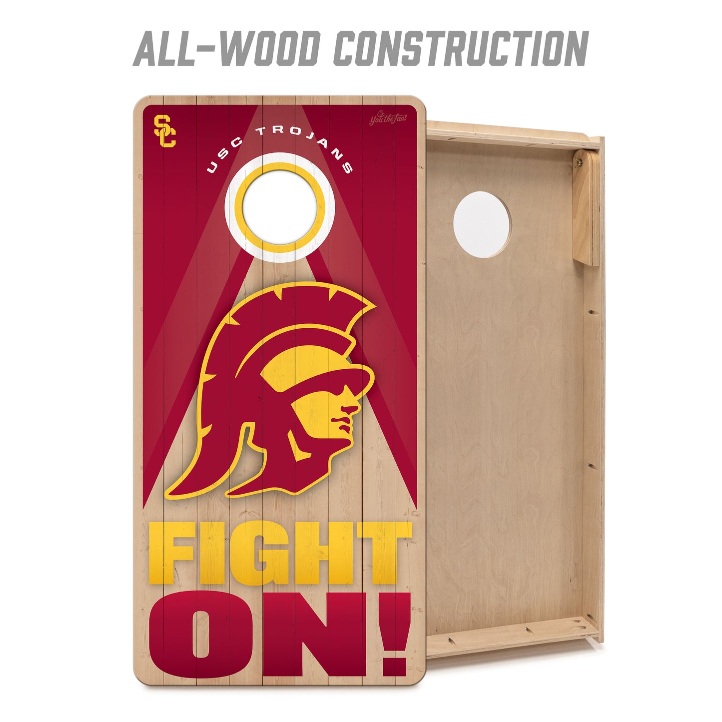 NCAA USC Trojans 2' x 4' Slogan Series Cornhole