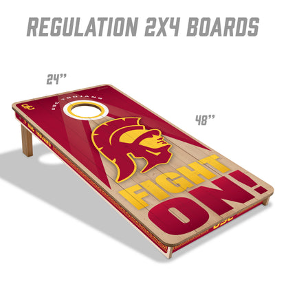 NCAA USC Trojans 2' x 4' Slogan Series Cornhole