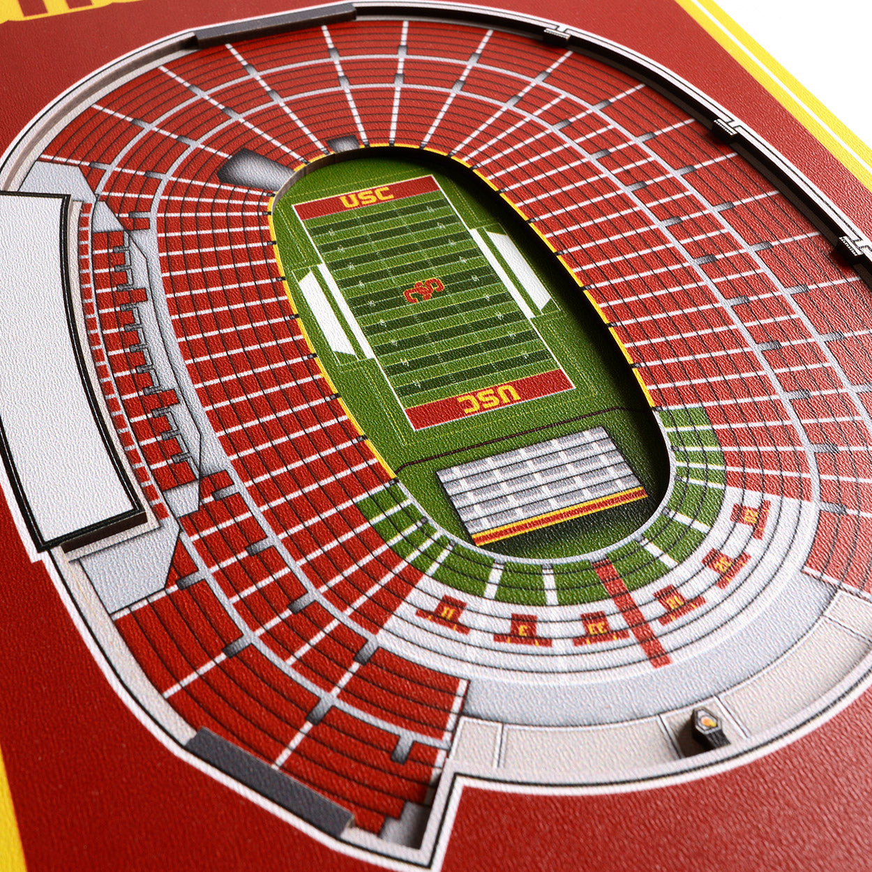 NCAA USC Trojans 3D Stadium Banner 8' X 32'