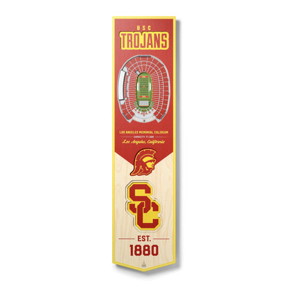 NCAA USC Trojans 3D Stadium Banner 8' X 32'