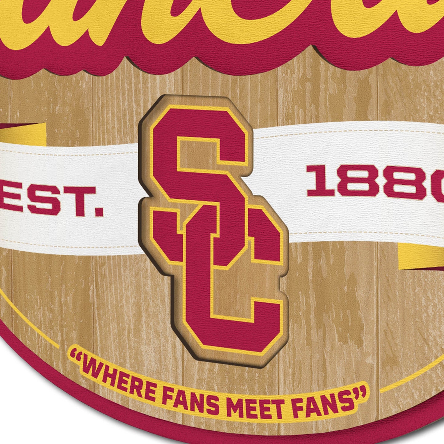 USC Trojans Fan Cave Sign Alt 3