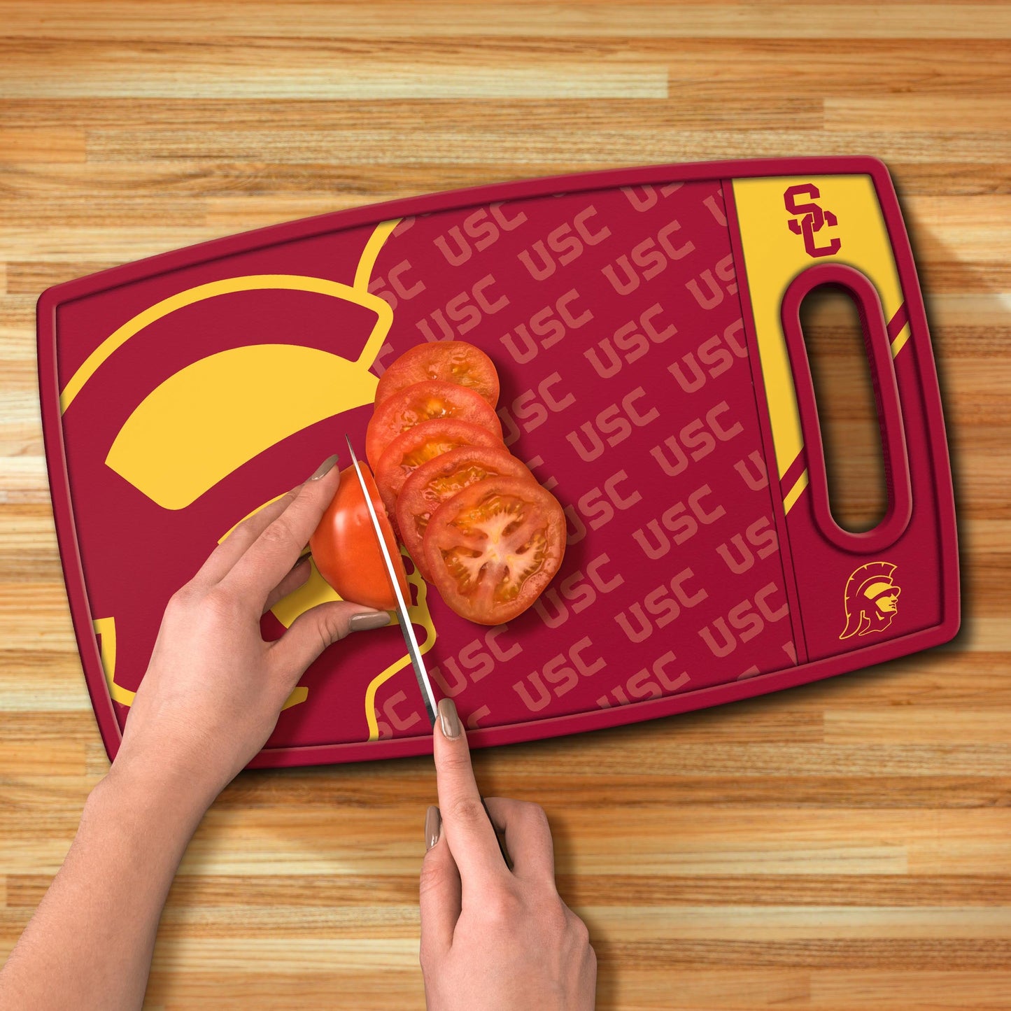 USC Trojans Logo Series Cutting Board Alt 3