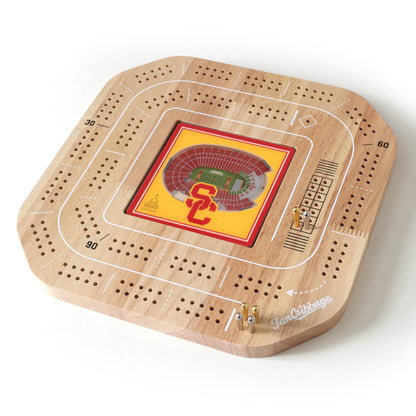 NCAA USC Trojans StadiumView Cribbage