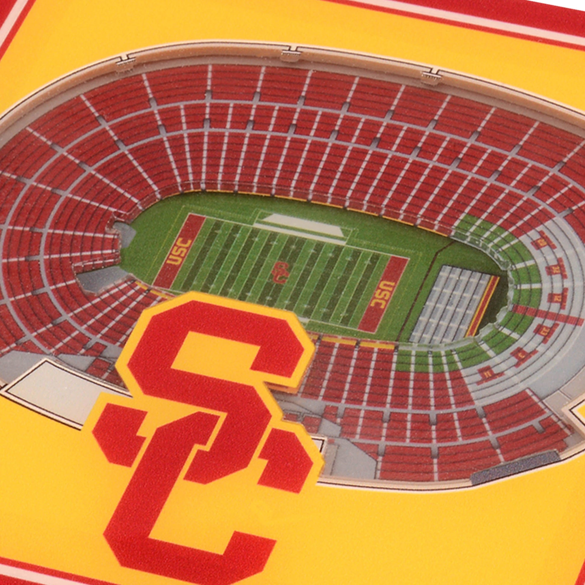 NCAA USC Trojans StadiumView Cribbage