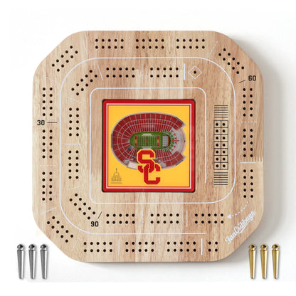 NCAA USC Trojans StadiumView Cribbage