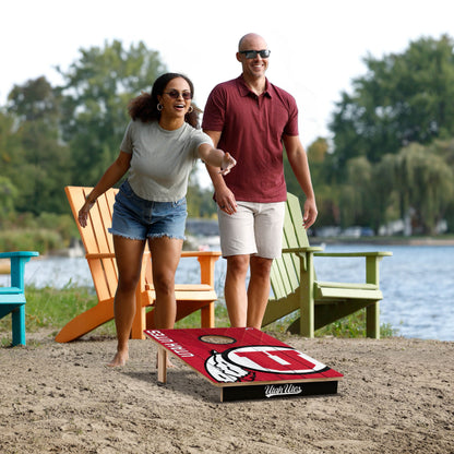 NCAA Utah Utes 2' X 3' All-Wood Cornhole Set - Alt 5