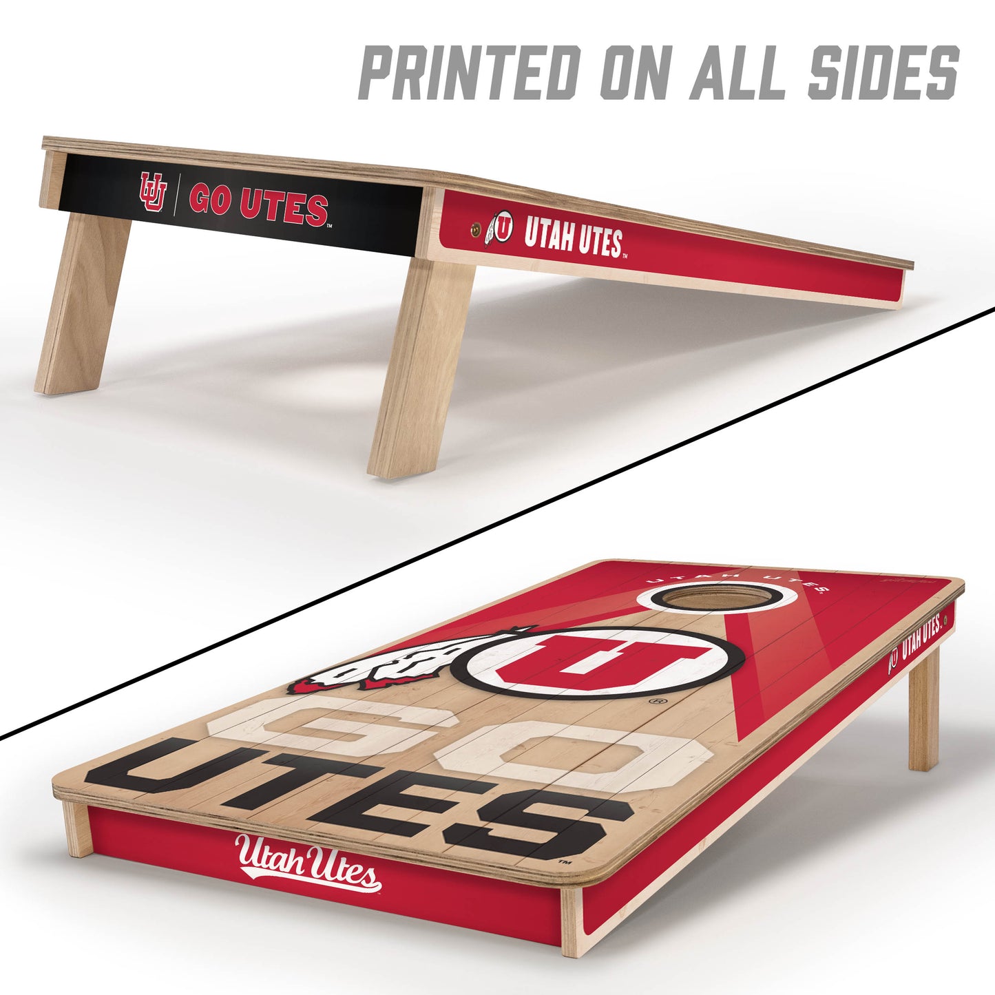 NCAA Utah Utes 2' x 4' Slogan Series Cornhole