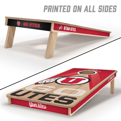 NCAA Utah Utes 2' x 4' Slogan Series Cornhole