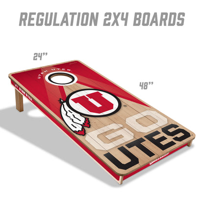NCAA Utah Utes 2' x 4' Slogan Series Cornhole