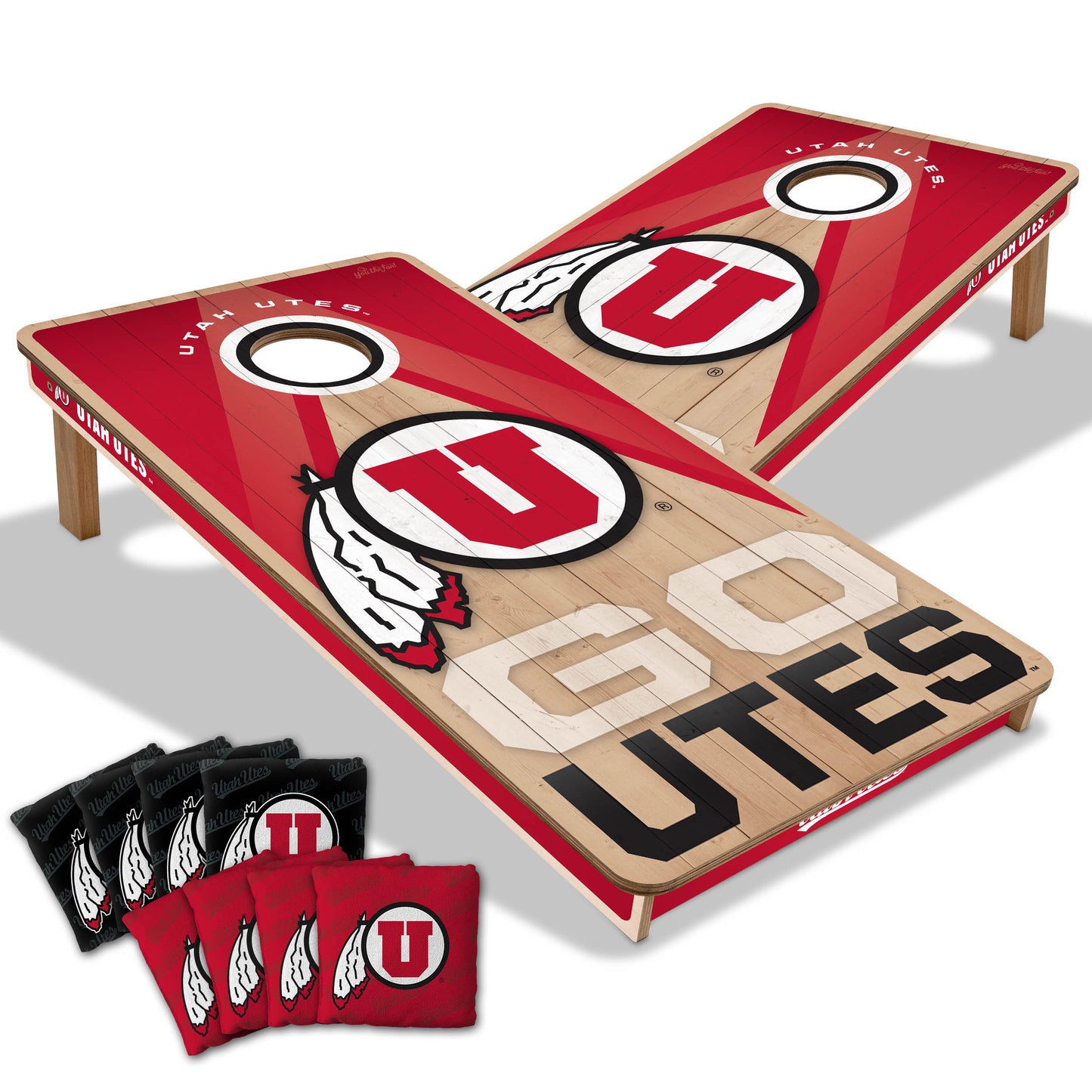 NCAA Utah Utes 2' x 4' Slogan Series Cornhole