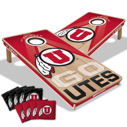 NCAA Utah Utes 2' x 4' Slogan Series Cornhole