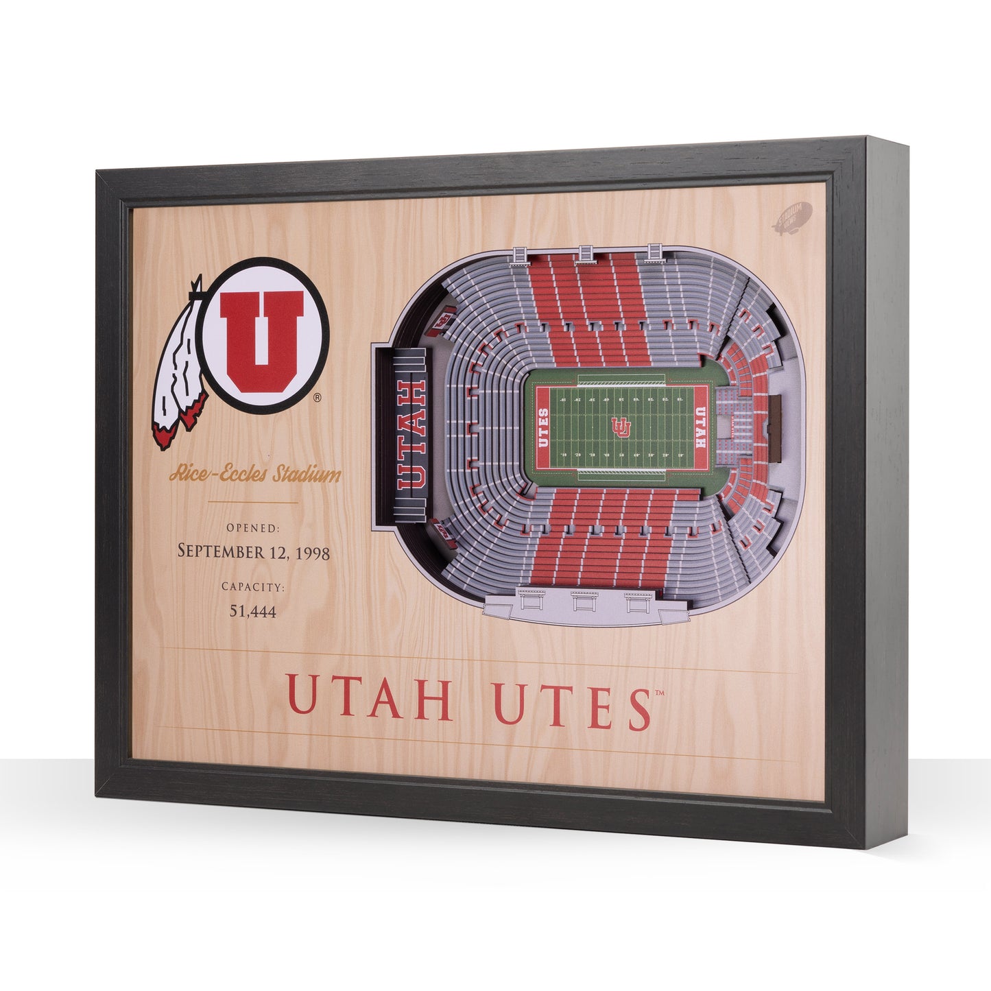 NCAA Utah Utes 25-Layer StadiumView Wallart
