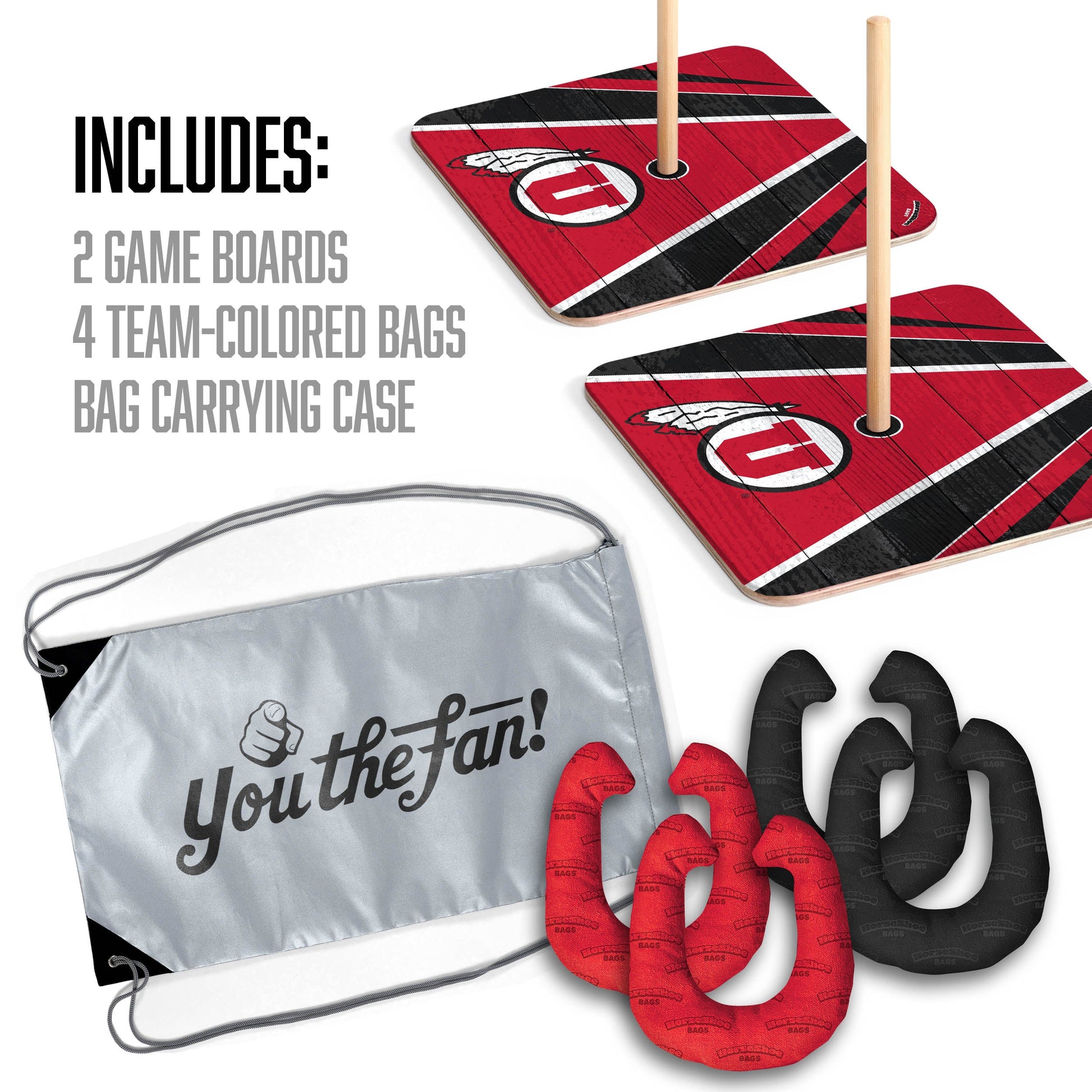 NCAA Utah Utes Horseshoe Bag Game