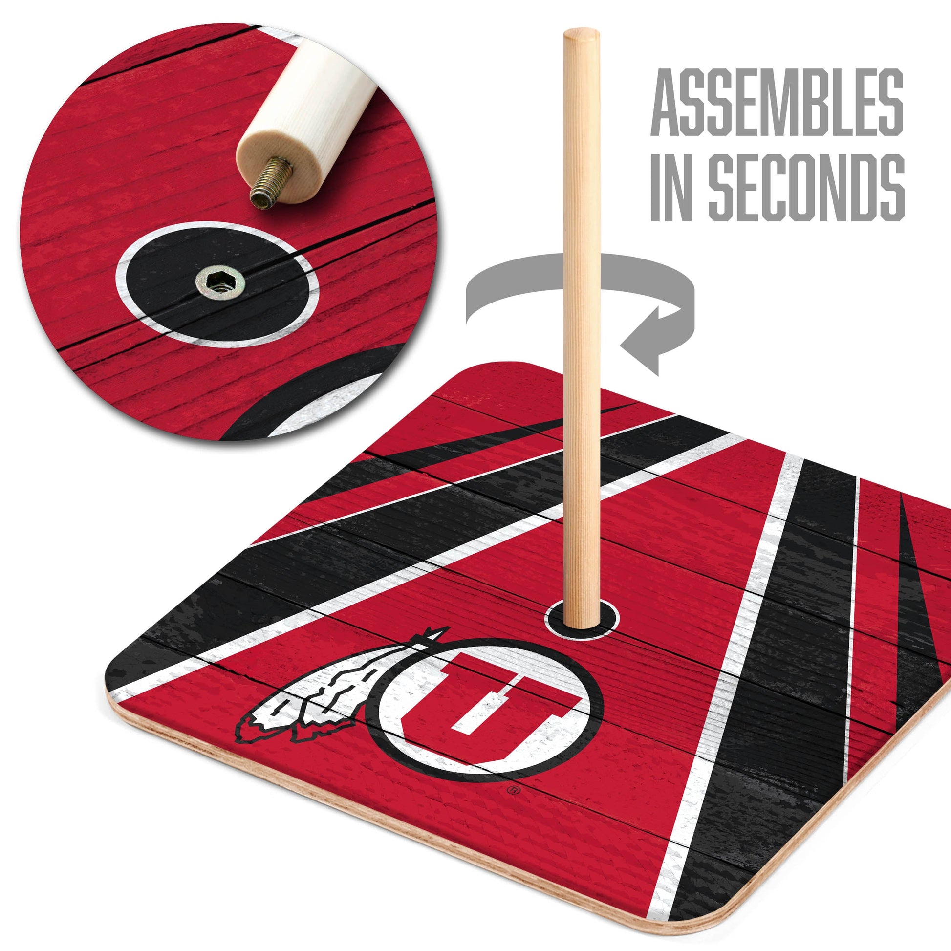 NCAA Utah Utes Horseshoe Bag Game